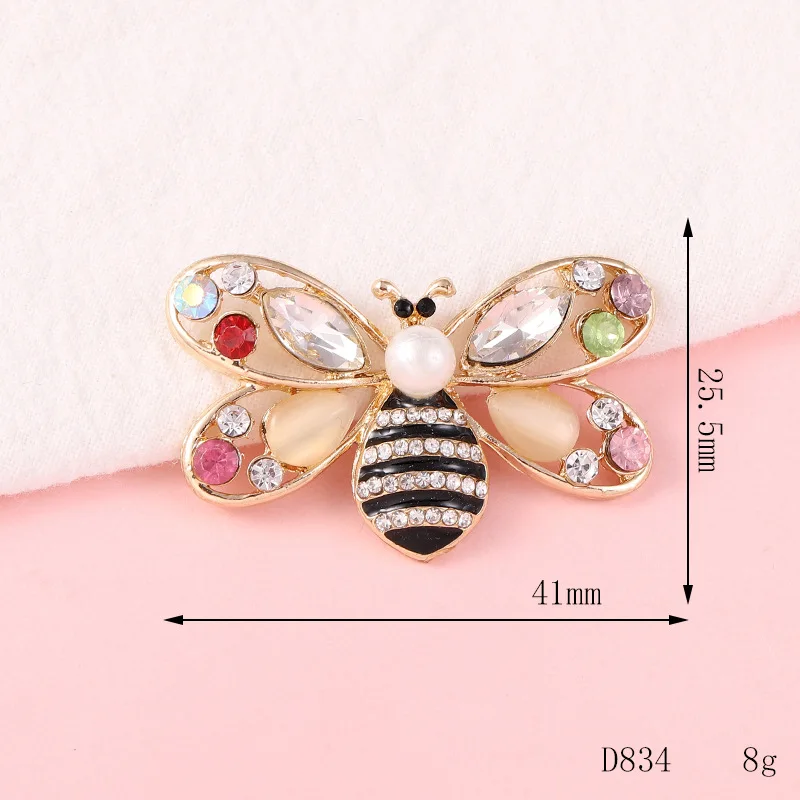 Fashion small metal bee shape shoe clips shoe buckles ornaments bling for women and girls party gifts shoes decorations charms