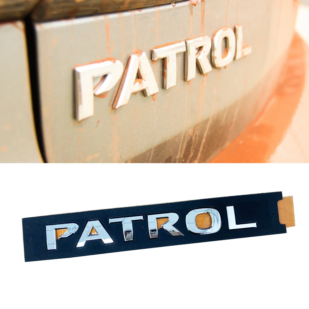 Хромированная боковая Задняя эмблема багажника Наклейка Логотип для Nissan Patrol Y62 Y61 VTC аксессуары
