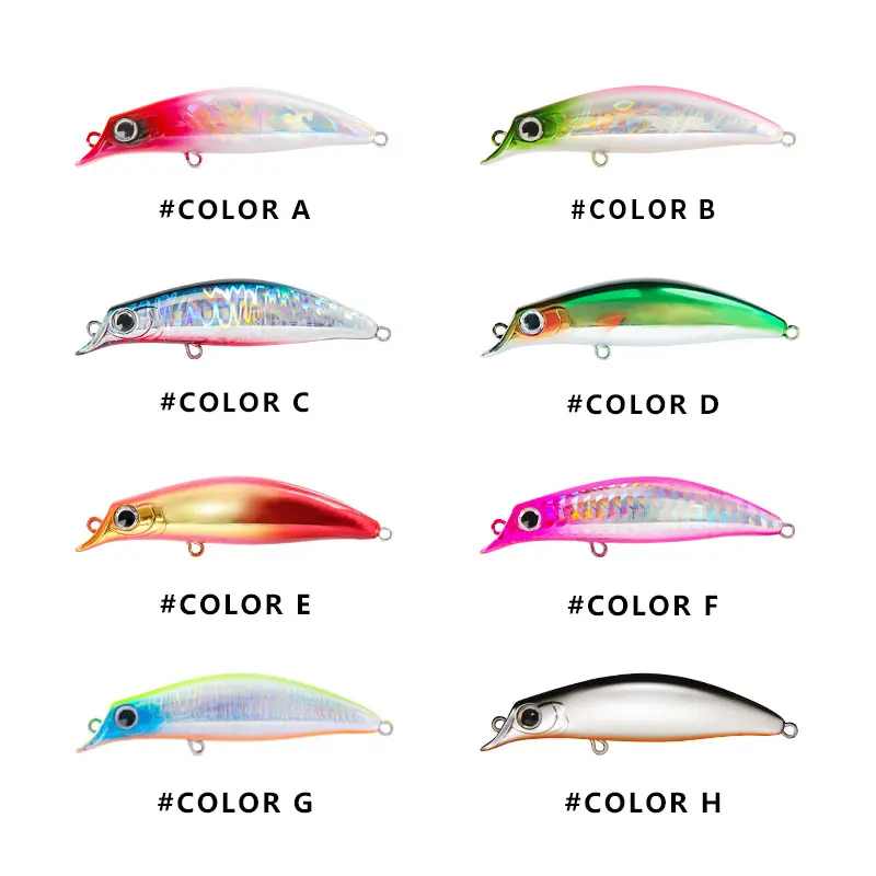 LETOYO High Quality ABS Hard Bait 7.2g 75mm Floating Freshwater Saltwater Fishing Lure Minnow Hard Lures
