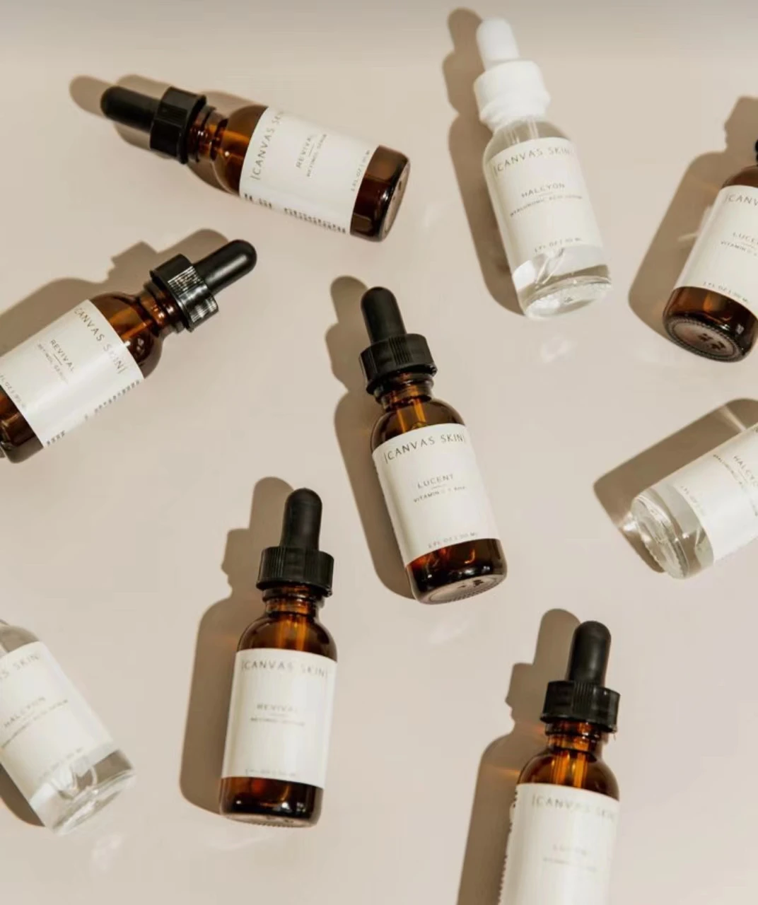 Wholesale 5 ML 10 ML 15 ML 20 ML 30 ML 50 ML 100 ML clear amber essential oil glass dropper bottle with paper tube