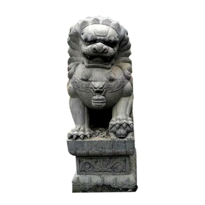 Garden Decor Foo dog Animal carvings stone nature marble limestone outdoor lion statue