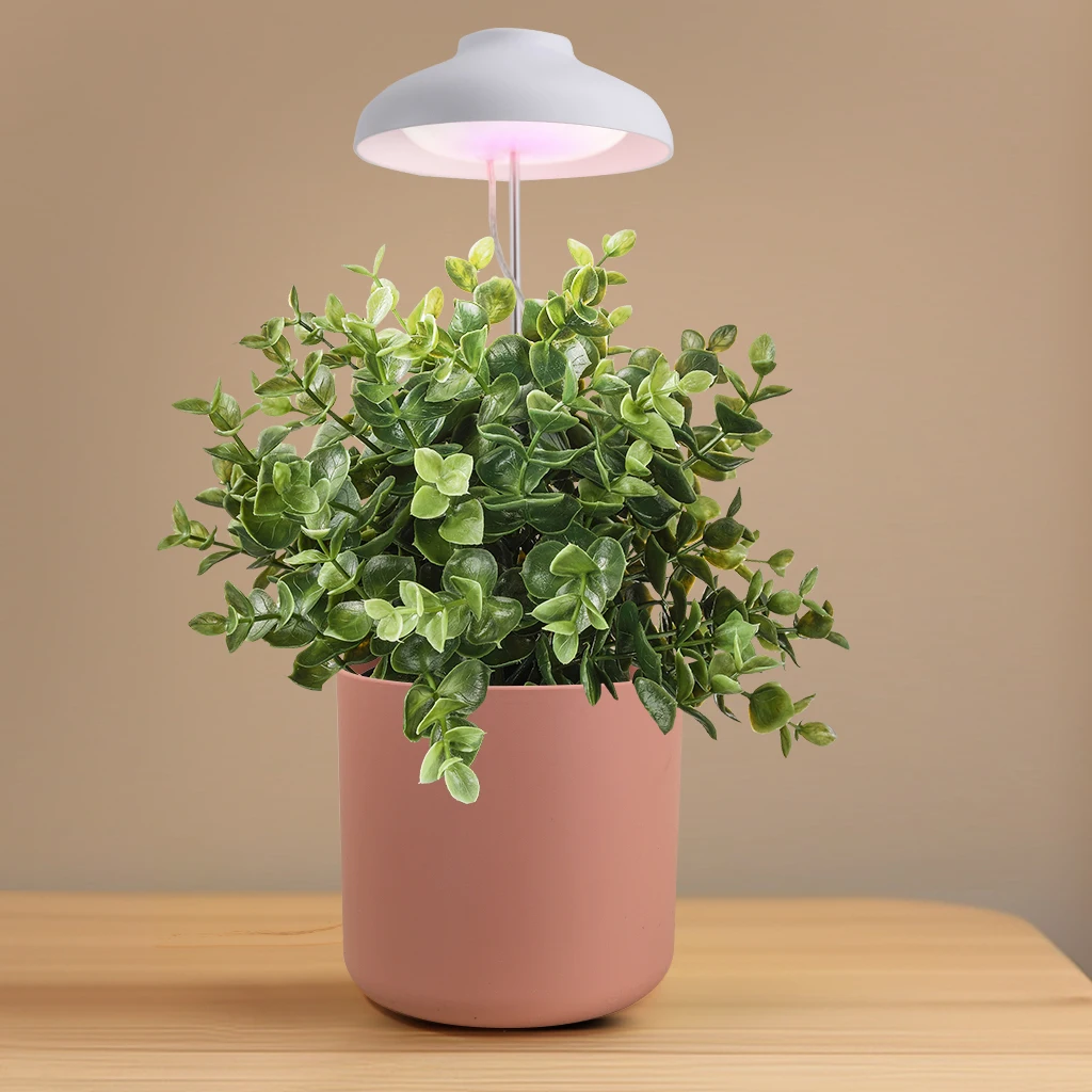 J&C Table Top Led Grow Light Full Spectrum Growing Lights For Plants Indoor Timer Function Plant Growth Lamp