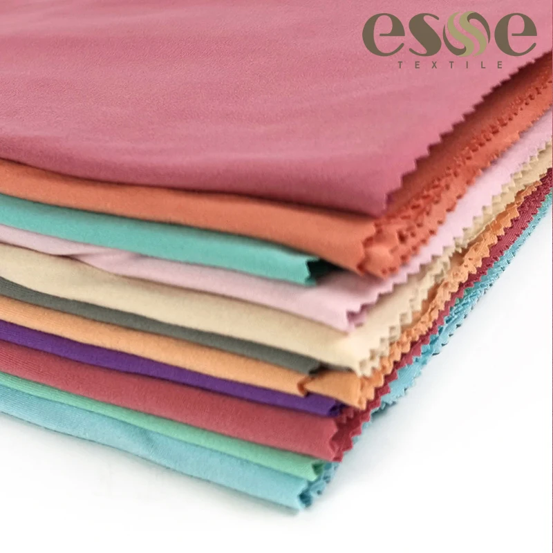 Мексика PIEL DE DURAZNO тела ткань вытянутая текстурированная матовая трикотажная telas для платья из молочного шелка