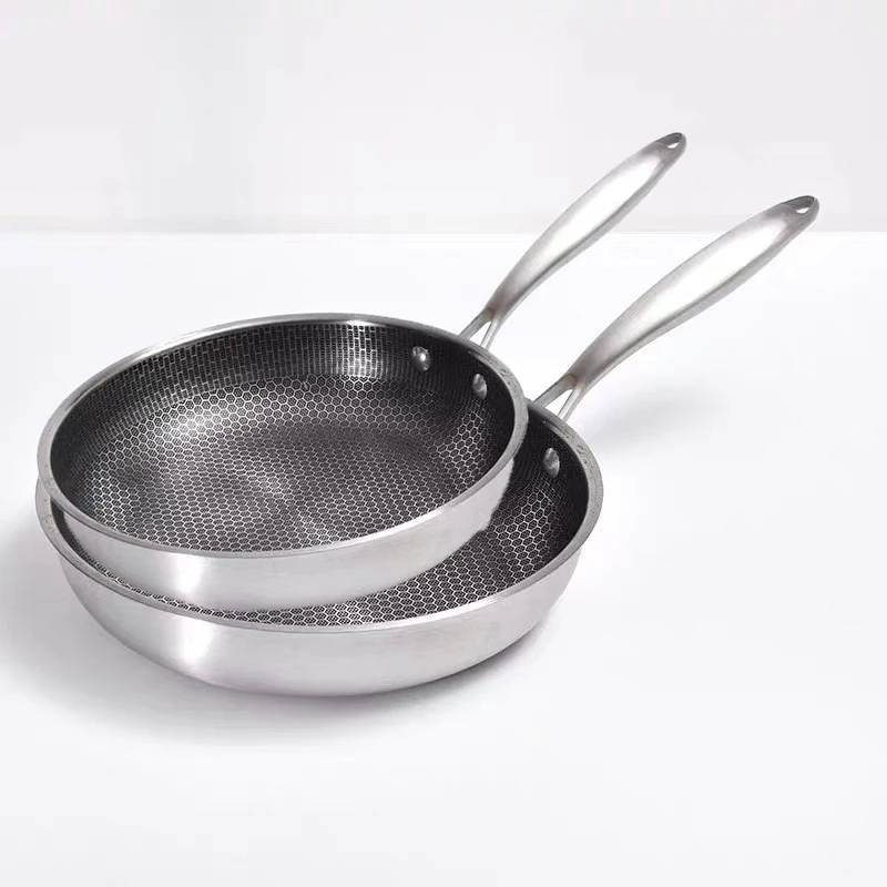 Хит продаж шестигранная гибридная кухонная посуда с керамическим покрытием сковорода сотовым антипригарным выбор из нескольких спецификаций