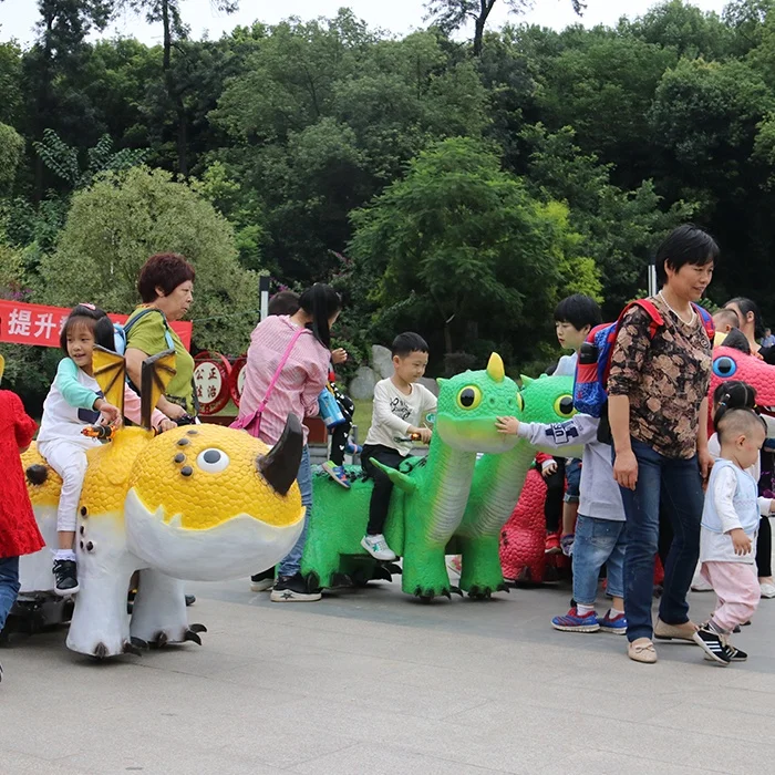 Kids Games Attractive Electric Coin Operated Dinosaur Car