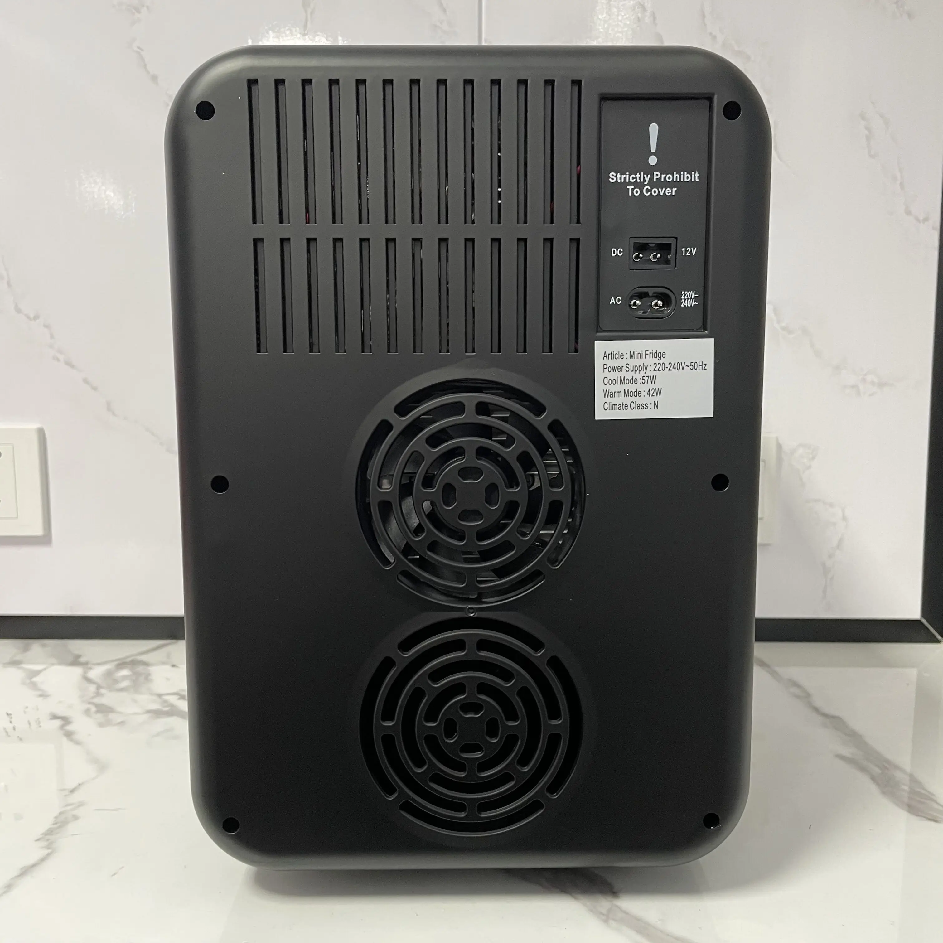 10L Temp Display  Black Color Temp Control  Compact Small Milk cooler Mini Fridge for coffee machine