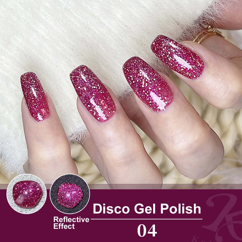 High Pigment Disco Nail Art Gel Dazzling Reflective Disco Uv Nail Gel Polish Painting Disco Gel Paint Nail Art