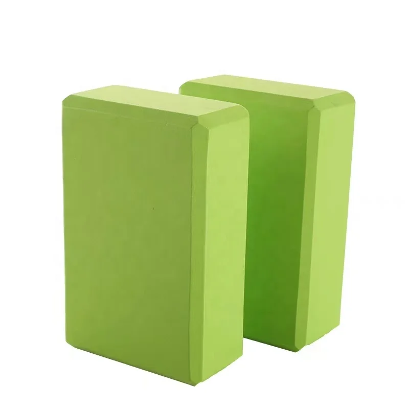 2022 Hot Sale High Quality 80 Gram light weight colorful Home Exercise Pilates Soft Recycle Foam Eva Yoga Block