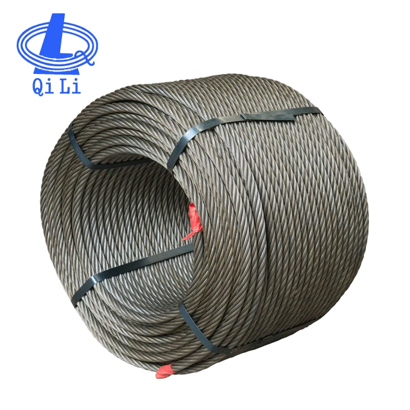 carbon Steel Steel 1670 Grade 6x12+7FC Steel Wire Rope For Binding