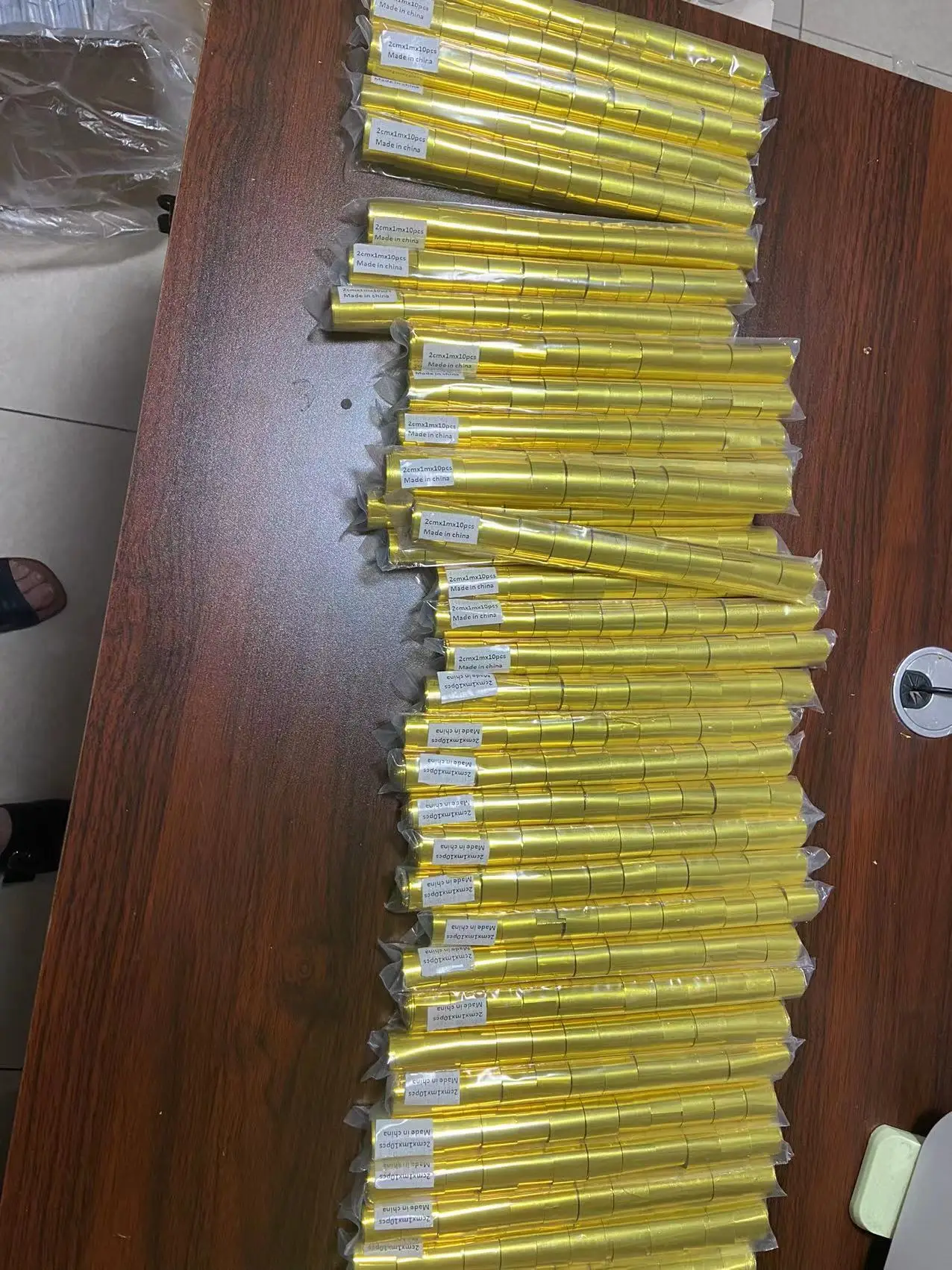 Gold  foil confetti   streamers  wholesale