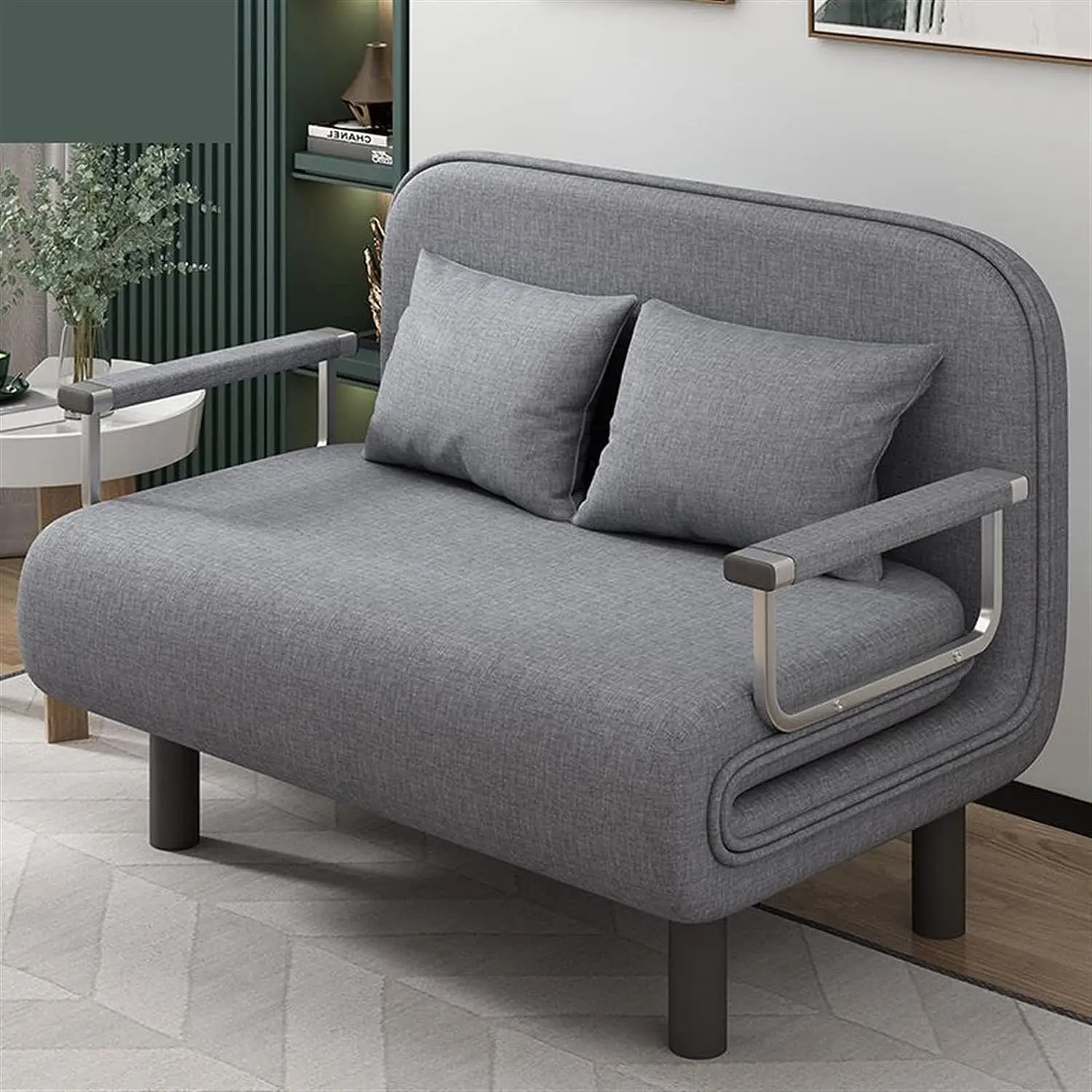 Multi-purpose Modern Recliner Couch Soft Futon Chaise Lazy Couch Convertible Sofa Couch Sleeper Folding Sofa Bed