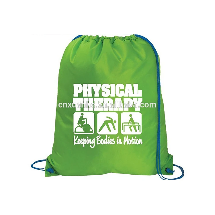 New Wholesale Promotional Custom Waterproof Gym Draw String Polyester Bags Sport Nylon Backpack Drawstring Bag