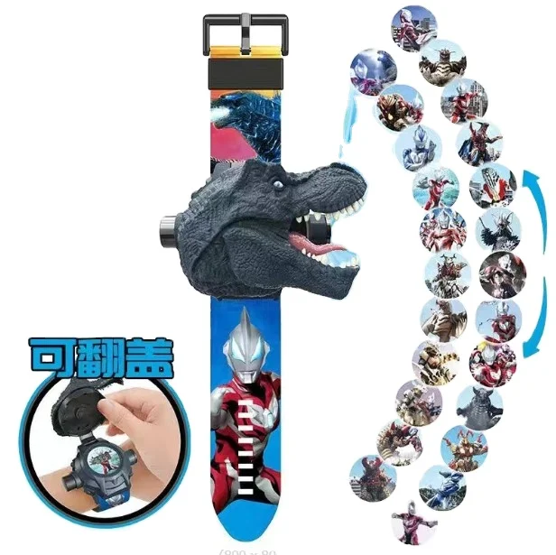 Рождественские подарки на заказ, детские цифровые наручные часы с мультяшным рисунком для детей, светящиеся музыкальные 3d часы с лапой Человека-паука