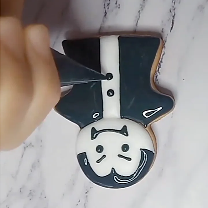 Halloween Three-Dimensional Funny Coffin Cookie Mold Set DIY Stainless Steel Baking Mould for Party Soap Use