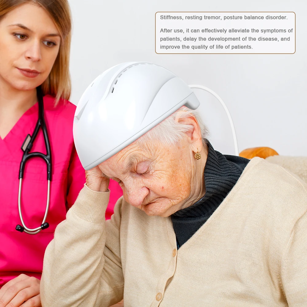 Suyzeko Brain Health Stimulator Parkinson Dementia Healing 810nm Lights Therapy Device Infrared Light Photodynamic Helmet