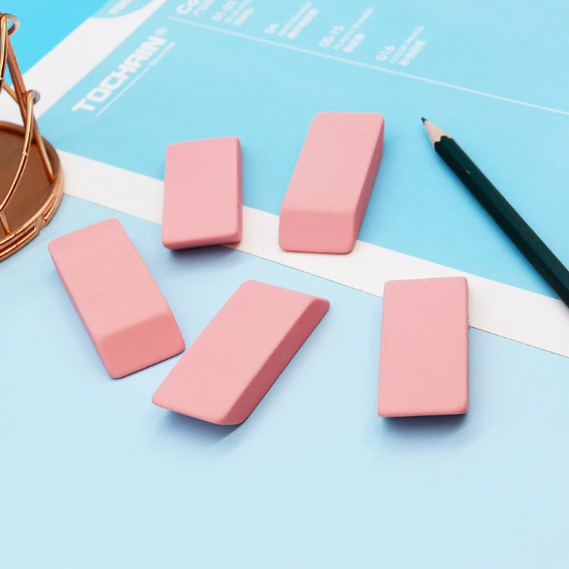 Pencil eraser high quality customized style good school office stationery plastic color