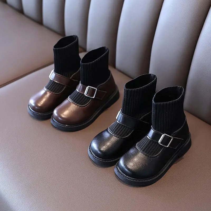 
Children Snow Boots Autumn Winter Cotton Shoes Boys Girls Waterproof Non-slip Ankle Boots Kids Boots Fashion Winter Shoes 