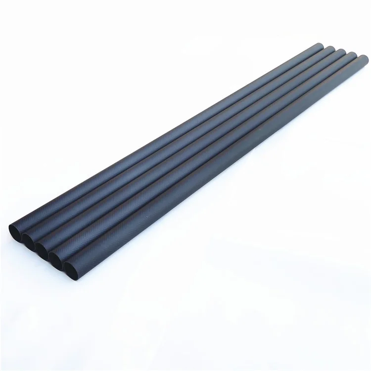 Diameter From 5mm To 190mm Composite Material 3K Glossy Carbon Fiber Tube