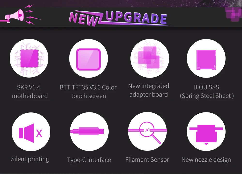 Biqu B1 235*235*270mm * 3d Printer FDM Extruders Portable 3.5inch Touch Screen 32bit Motherboard Metal Impresora 3d Profesional