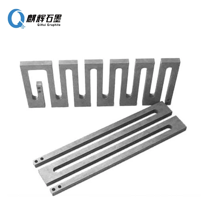 Qihui excellent electrical conductivity isostatic graphite heater / heating elements