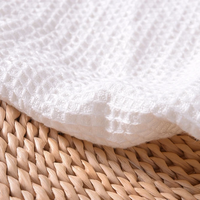 380gsm double strand wholesale french waffle woven linen fabric