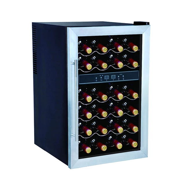 yehos 220v 24 bottles dualzone thermal electric wine cooler