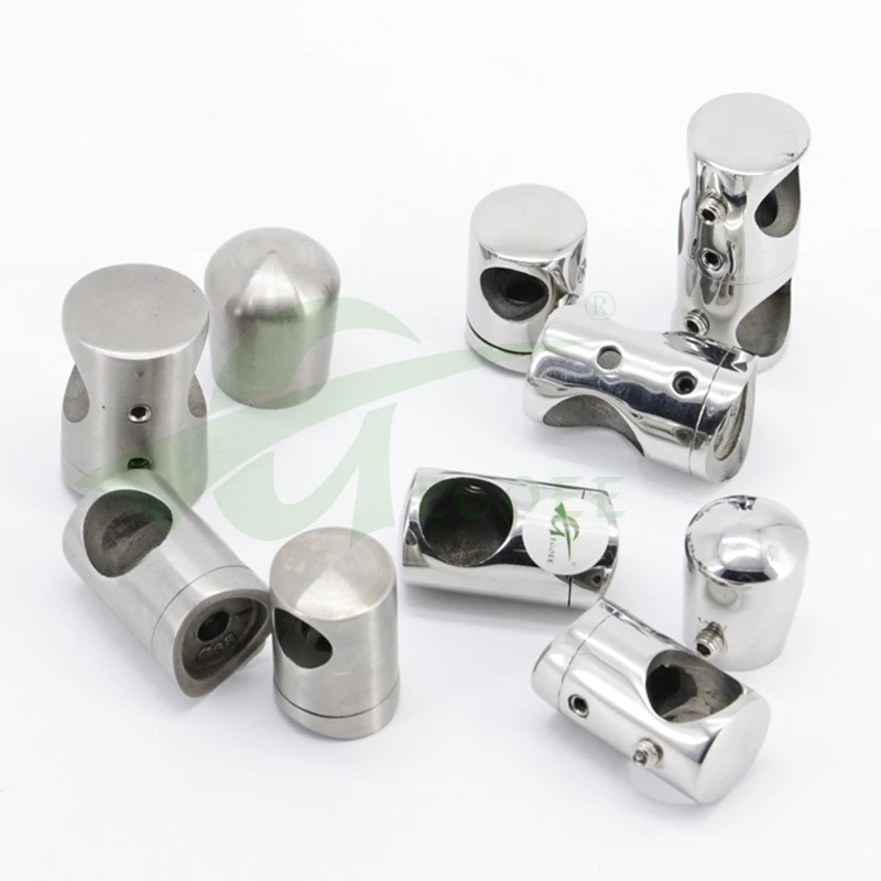 Custom Factory Cast Stainless Steel 304/316 Tube Bracket for Balcony Stair Handrails Balustrades & Handrails Railing Bar Holder