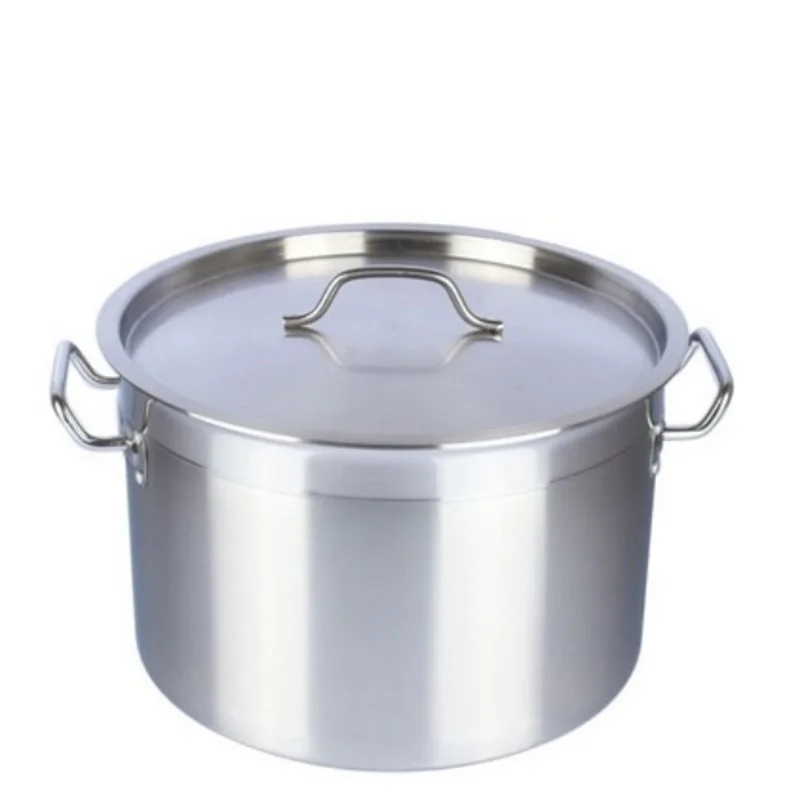 3 слоя с композитным основанием из нержавеющей стали посуда термос торгового запаса, кастрюля для супа, горшки для ресторана для приготовления пищи