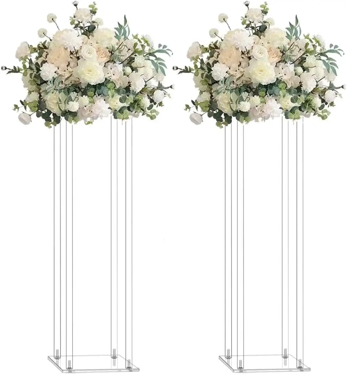 Acrylic Flower Stand Acrylic Display Tall Vases for Wedding Event Party Props, Home Decor