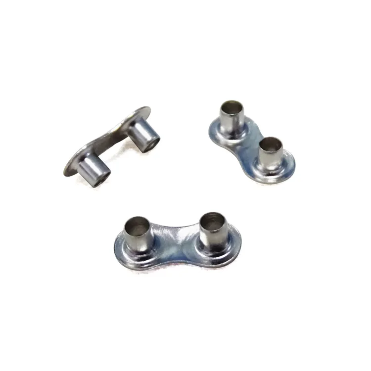 New design fancy hook eye fastener eyelet button ring double holes eye grommet  eyelet for clothing