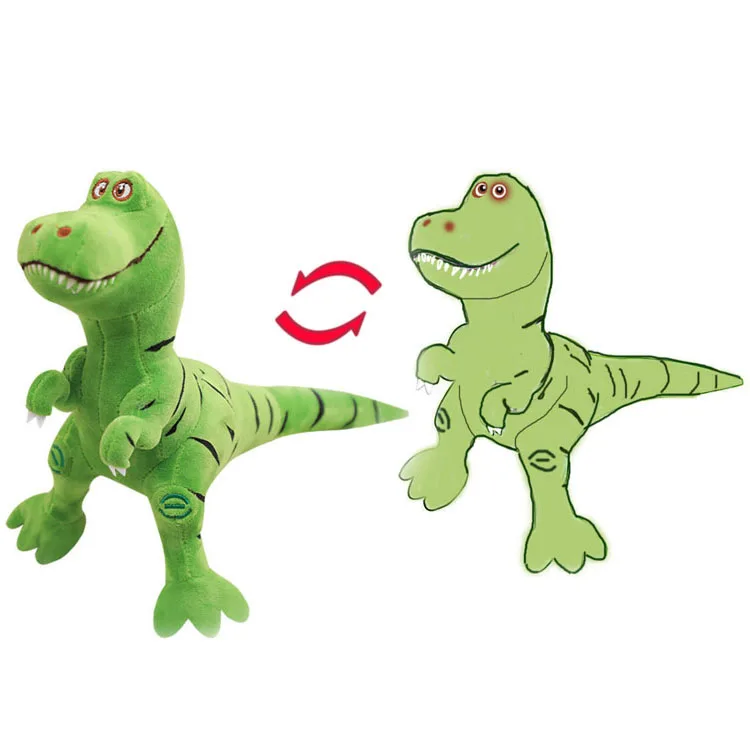 Custom INS Nordic Style Cute Stuffed Animal green Dinosaur dragon Plush Toys for Boys and Girls 3 Years Old Up Gifts for Kids