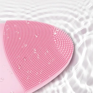 
Vkk Low Price Electrical Face Massager Heating Skin Care Facial Cleansing Round Brush 