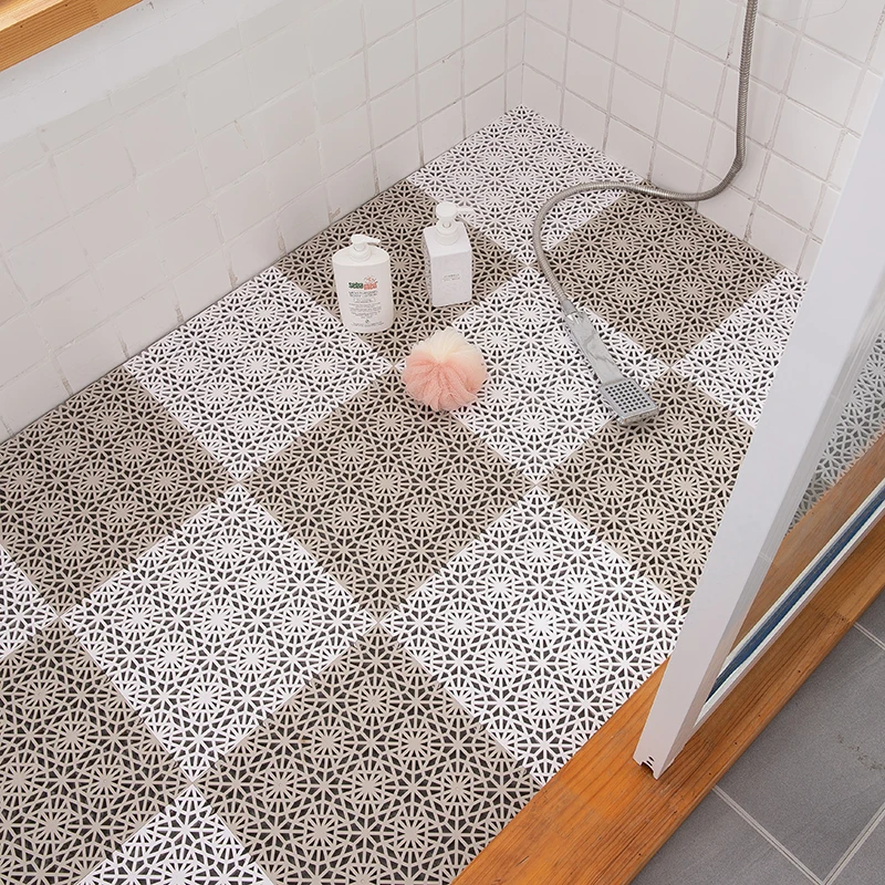 Wholesale swimming pool bathroom floor mat shower toilet gym balcony pvc splicing waterproof non-slip mat