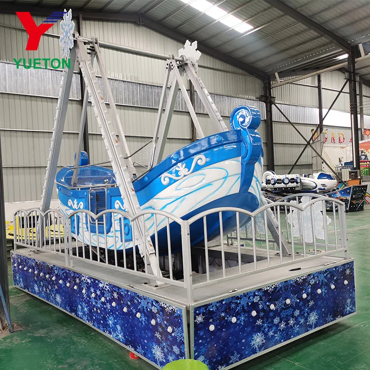 Kids Playground Mechanical Games Portable Park Ride Or Shopping Mall Swing Mini Pirate Ship