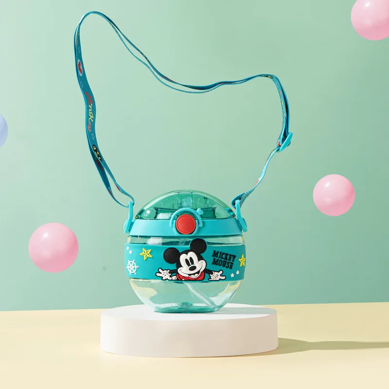 Botella De Agua Cute Ins Donut Shape Portable Bpa Free Drinking Cup Travel Kids School Plastic Water Bottles With Straw