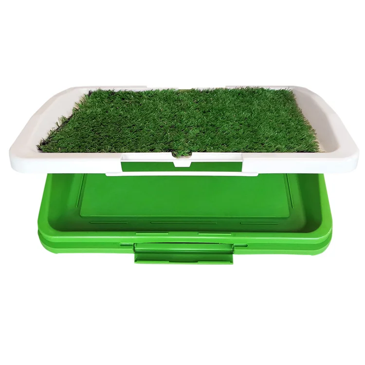 
Pet Puppy Toilet Trainer Absorbent Grass Mat Potty Pads Indoor House Litter Tray puppy pee training pad holder 