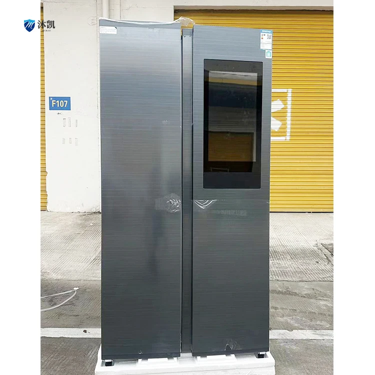 630L Luxury double door fridge side by side refrigerators big size home refrigerator with touch screen
