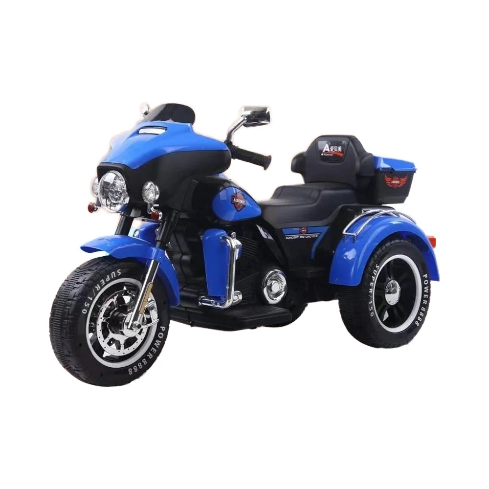 Factory Sale 12V Electric Motorcycle Toy for Children Baby Motorbike with LED Lights and MP3 Function for 2-10year old Children