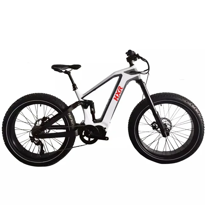 1000W mid drive full suspension mid drive carbon fiber electric bike