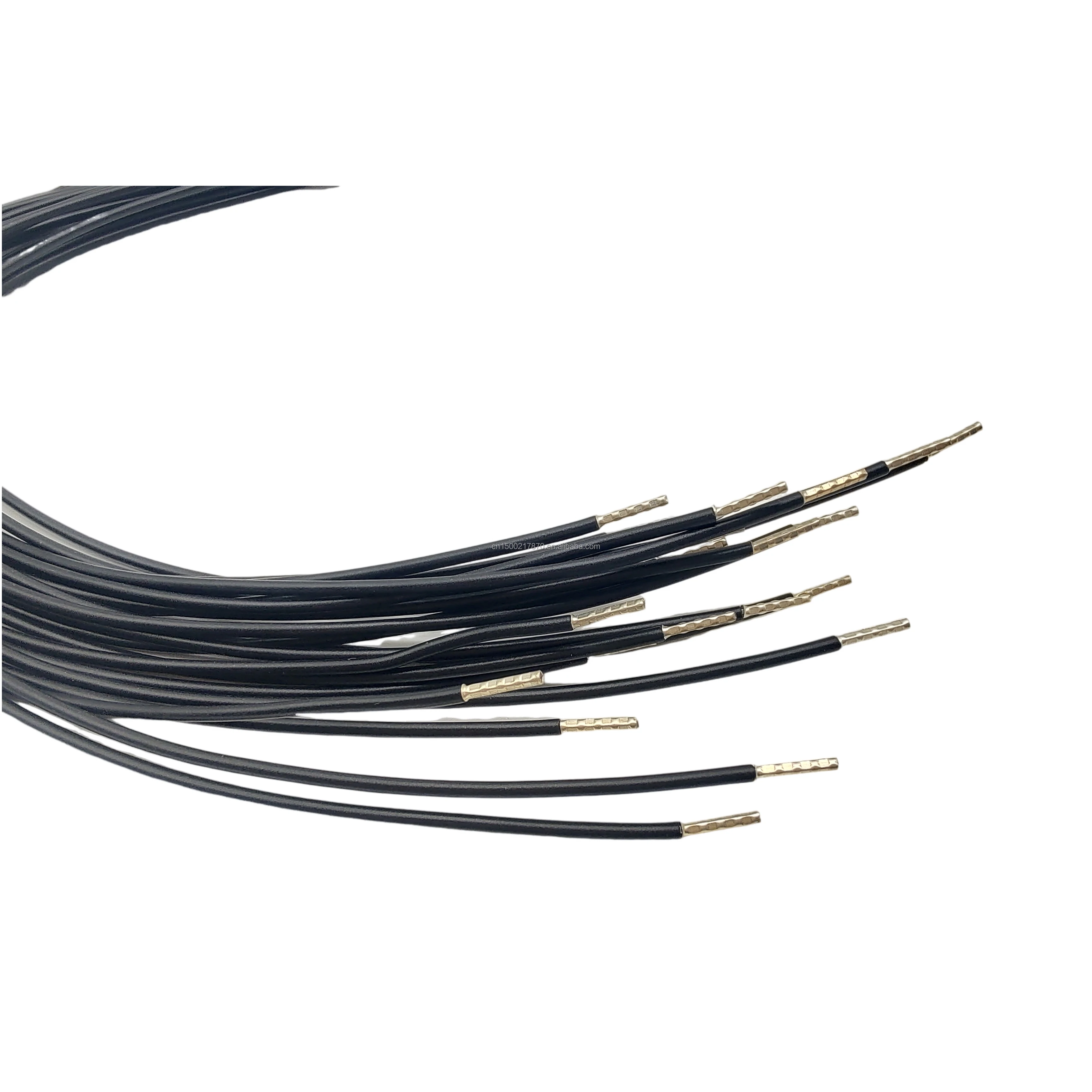 22AWG 24AWG All fully black single wires wiring harness with molex 20pins terminal connector