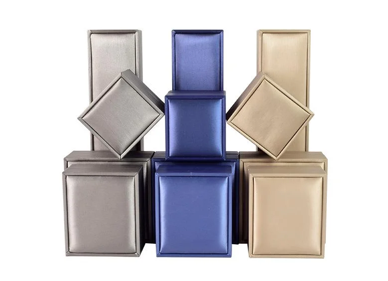 Wholesale Jewelry Box Factory Directly Custom Pu Leather Jewelry Set Box Velvet Ring Box With Logo
