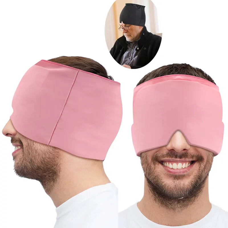 tension puffy eyes stress relief cold compress ice head wrap maternity eye mask