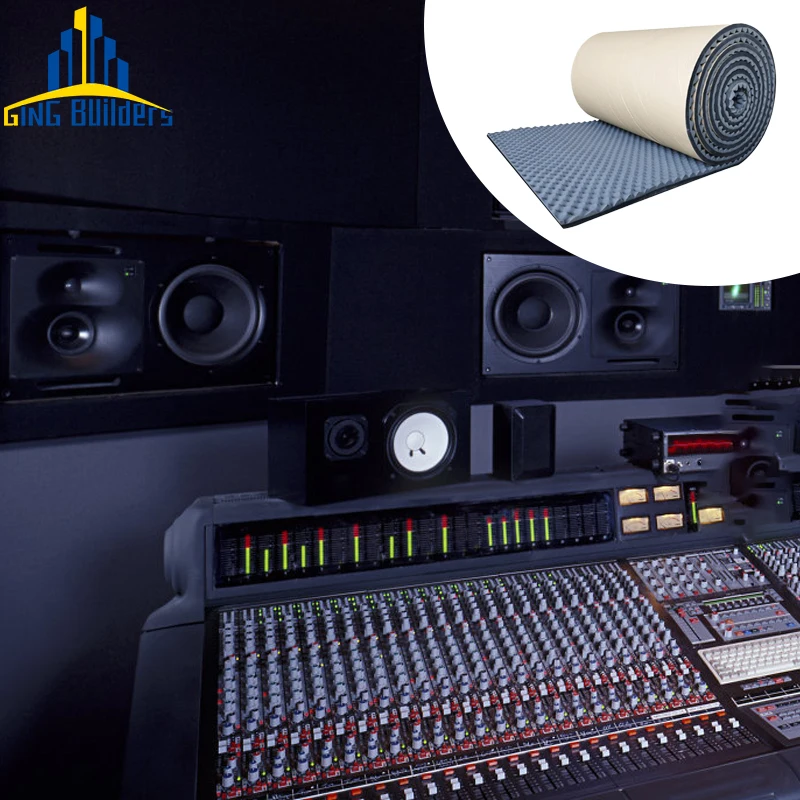 Изоляционная губчатая клиновидная Звукоизоляционная пенопластовая панель, легкая установка, отличные впитывающие звукостойкие акустические панели