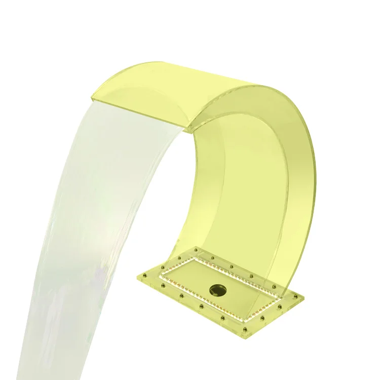 Free Standing Pond Fountain Outdoor Garden Ornament Acrylic Water Fall For Swimming Pool