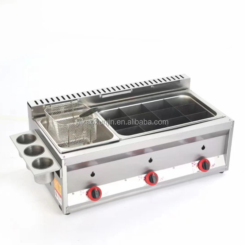 20L+8L tank liquefied petroleum gas frying furnace stainless steel doughnut deep-fried dough sticks machine