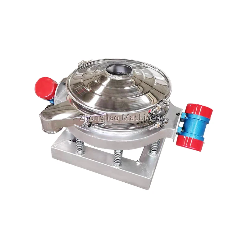 Diameter 600mm inline  vibrating screen circular vibratory powder sieve corn starch vibrating sifter
