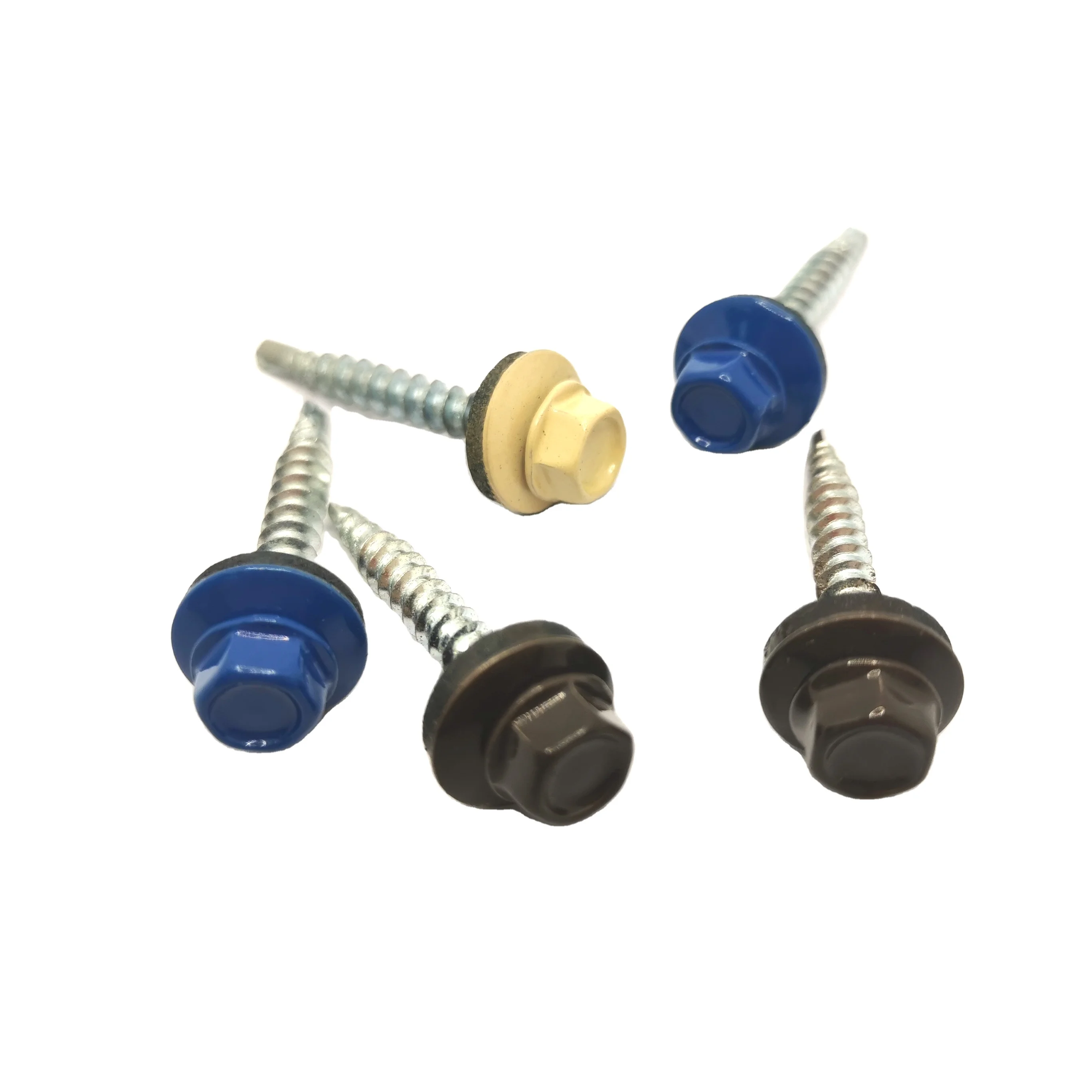 Hexagon Washer head Self Drilling Screws for Wood Fittings with EPDM washer