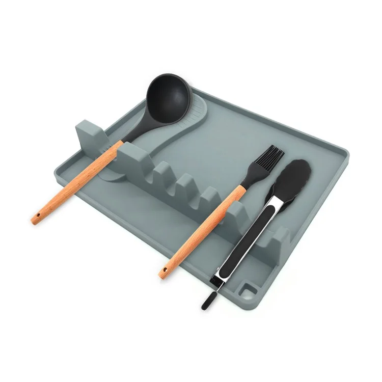 High quality factory price kitchen cooking tool spatula holder silicone utensil rest