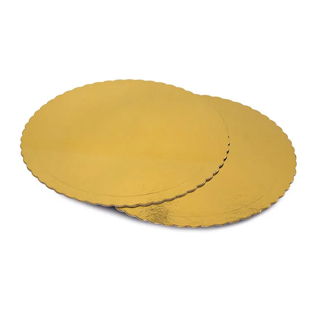 Disposable Cardboard Golden Cake Base Round Board Boards