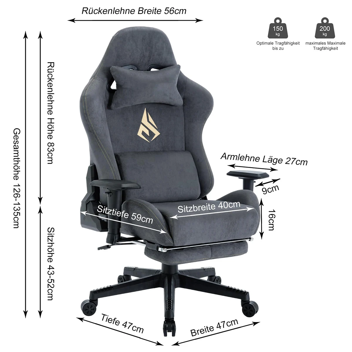 Ergonomic PC Silla Racing Style Computer Game Chair Breathable Alcantara Office Chair Adjustable Swivel Task Chair with Footrest